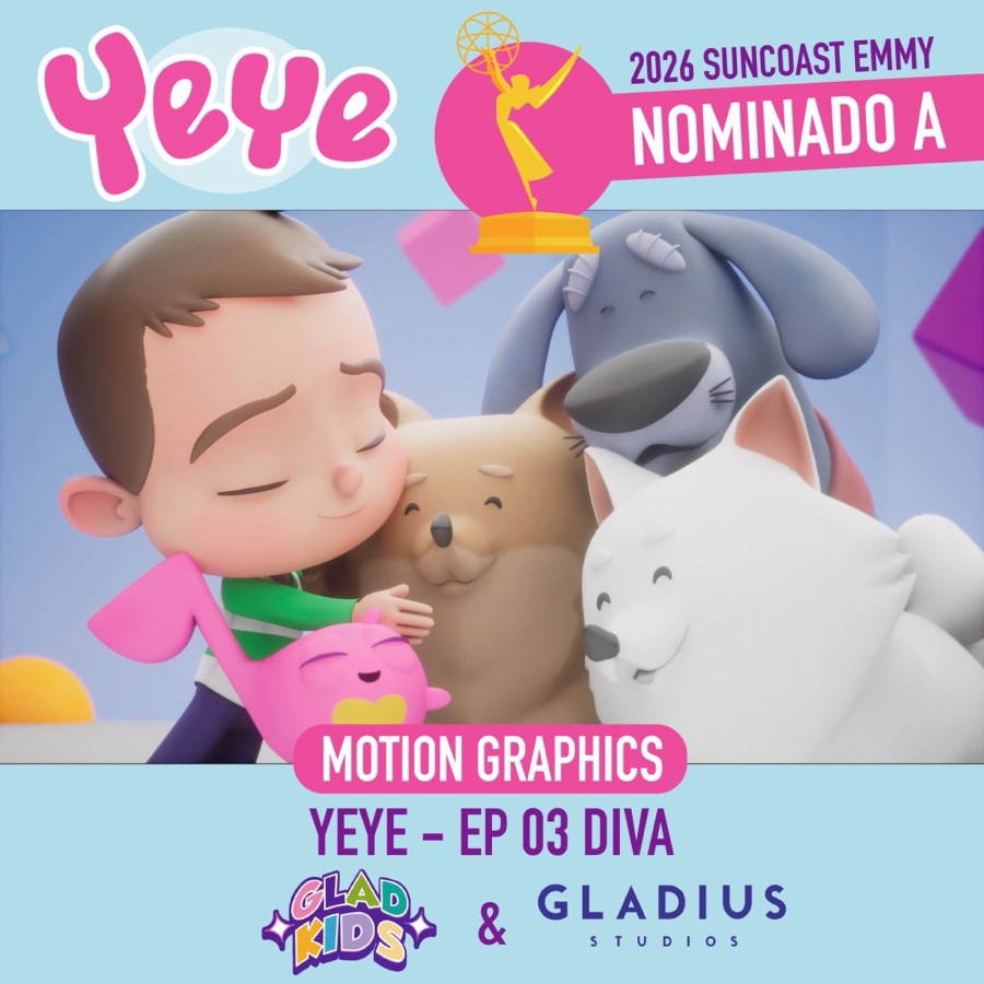 YeYe, nominado a los Suncoast Emmy 2026 en Motion Graphics por el episodio DIVA